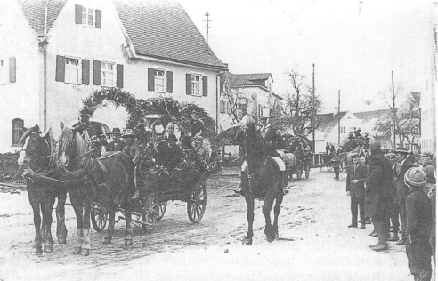 Faschingsumzug in den 30er Jahren